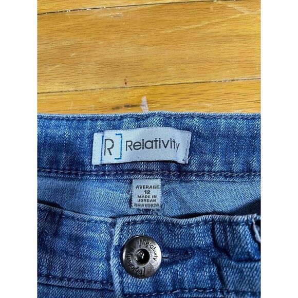 Relativity Jeans Women's Size 12 Blue Bootcut Embroidered Cowboycore Denim - Picture 3 of 8